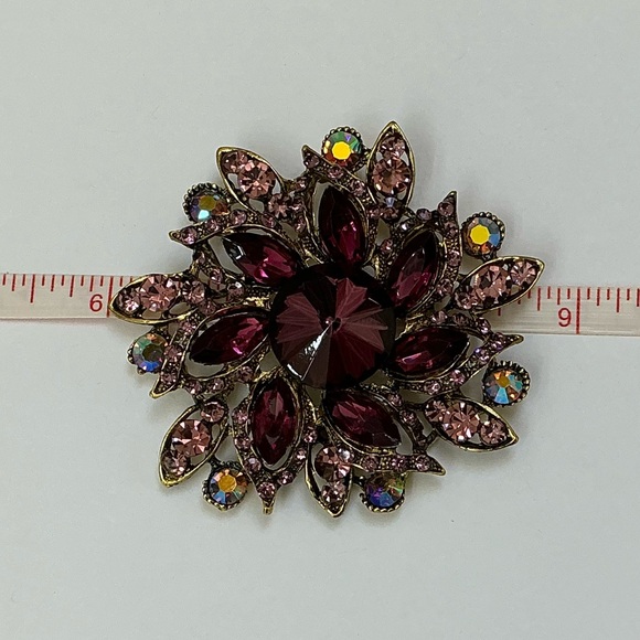 Large Purple Flower Brooch/Pendant - Picture 6 of 6